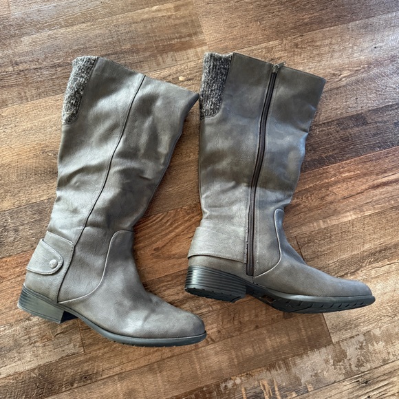 Lifestride Xandy Wide Calf Riding Boot Gray - Picture 4 of 13